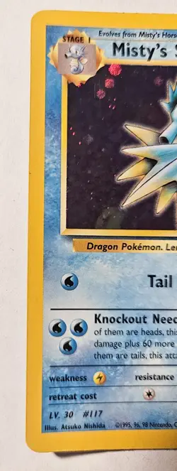 Pokemon Card - TCG Misty's Seadra Holo Promo Pre-Release Card #9/132 - Image 4