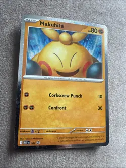 Pokemon TCG Makuhita Black Star Promo MEP 068 NM Card Cosmos - Image 1