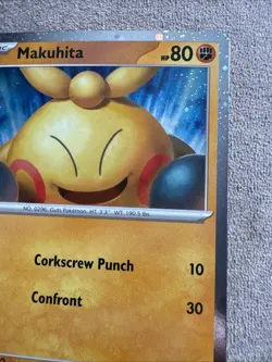 Pokemon TCG Makuhita Black Star Promo MEP 068 NM Card Cosmos - Image 3