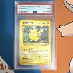1997 Pokemon TCG Japanese Jungle Pikachu #25 PSA 9 - Image 1
