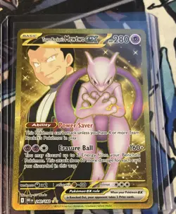 Pokemon Team Rocket's Mewtwo EX Destined Rivals Hyper Rare Holo 280 HP 240/182 - Image 1