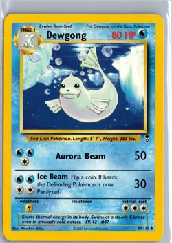 Dewgong 25/102 Uncommon Base Set Unlimited Pokemon Near Mint - Image 1