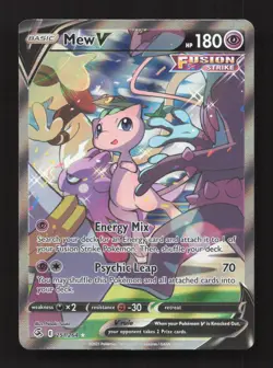 Mew V 251/264 Ultra Rare Fusion Strike Pokemon Near Mint - Image 1