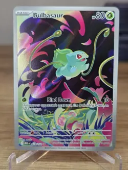 Pokemon TCG Bulbasaur 133/132 Mega Evolution Illustration Rare - Image 1