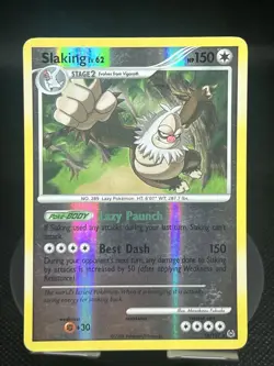 Pokemon TCG Slaking 16/127 Platinum Reverse Holo MP - Image 1