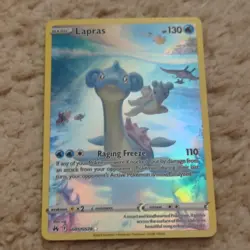 Pokemon TCG Lapras GG05/GG70 Crown Zenith Galarian Gallery Full Art Holo - Image 1