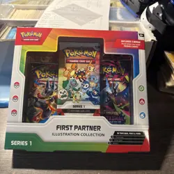 POKEMON FIRST PARTNER ILLUSTRATION COLLECTION SERIES 1 BOX NEW FACTORY SEALED - Image 1