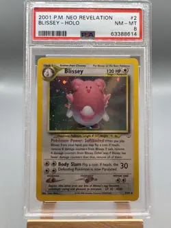 Pokemon - 2/64 Blissey Holo PSA 8 Neo Revelation Near Mint - Image 1