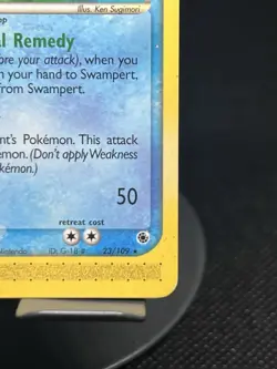 Pokemon TCG Swampert 23/109 Ruby & Sapphire Regular Rare MP - Image 4