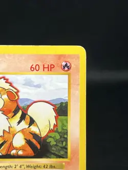 Pokemon TCG Growlithe 28/102 Set Shadowless Regular HP - Image 3