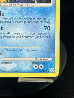 Pokemon TCG Empoleon 4/130 Diamond & Pearl Holo Rare DMG - Image 4
