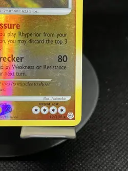 Pokemon TCG Rhyperior 12/130 Diamond & Pearl Reverse Holo MP - Image 4