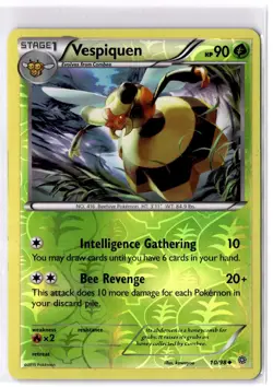 Pokemon - Vespiquen - 10/98 - XY-Ancient Origins - Reverse Holo - LP - Image 1