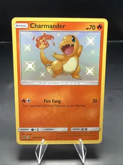 Pokemon Charmander Shiny Holo Rare Hidden Fates: Shiny Vault SV6/SV94 - Image 1