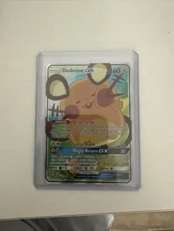 Pokemon TCG Dedenne GX Alternate Art Promo Holo 195A/214 NM - Image 1