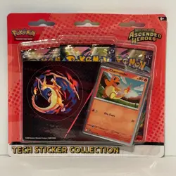 Pokemon TCG Ascended Heroes Tech Sticker Collection Set of 2 Charmander + Gastly - Image 3