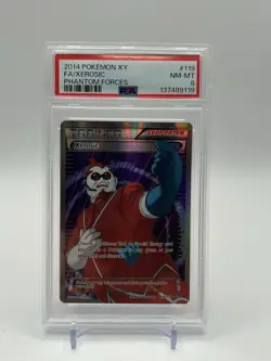 Pokemon PSA 8 2014 XY Phantom Forces Xerosic 119/119 Full Art Holo UR - Image 1