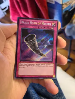 Yugioh Black Horn of Heaven LCYW-EN300 1st Secret Rare - Image 1