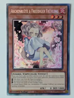 Aschenblute & Freudiger Fruhling RA04-DE025 Collectors Rare DE NM YUGIOH - Image 1