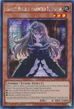 Ghost Belle & Haunted Mansion - RA01-EN011 - Platinum Secret Rare - Yugioh - Image 1