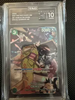 One Piece 500 Years In The Future Pristine Tag 10 Okiku SP OP01-035 - Image 1