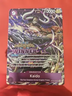 One Piece TCG Kaido SR Alt Art Treasure Cup Winner Promo ST04-003 Near Mint - Image 1