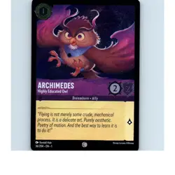 Disney Lorcana The First Chapter - ARCHIMEDES #36/204 COLD FOIL - Image 1
