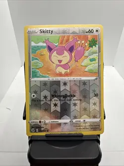 Pokemon TCG Fusion Strike Card | Skitty Reverse Holo 210/264 Common - Image 1