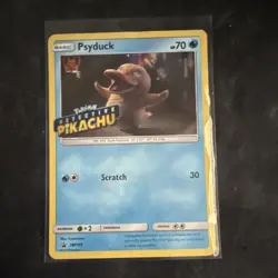Psyduck SM199 Detective Pikachu Stamped Promo Holo Basic HP 70 Pokemon Card - Image 1