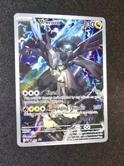 Pokemon N's Zekrom Promo Full Art Holo Card 039 Dragon 130 HP TCG 003 - Image 1