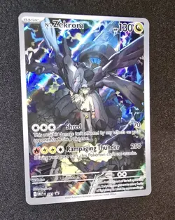 Pokemon N's Zekrom Promo Full Art Holo Card 039 Dragon 130 HP TCG 001 - Image 1