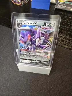 2023 Pokemon World Championship Promo Rare Genesect V 185/264 Card - Image 1