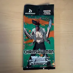 Weiss Schwarz Chainsaw Man Booster Pack Bushiroad Anime Trading Cards Collector - Image 1