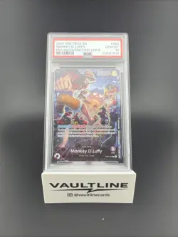 Bandai One Piece Card Game Monkey.D.Luffy #060 Promo PSA Magazine PSA 10 - Image 1