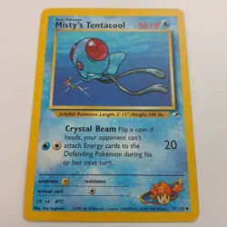 Misty's Tentacool Gym Heroes 57/132 Pokemon TCG Card Uncommon Unlimited MP - Image 1