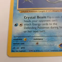 Misty's Tentacool Gym Heroes 57/132 Pokemon TCG Card Uncommon Unlimited MP - Image 5
