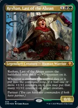 MTG English Reyhan, Last of the Abzan (Foil Etched) NM Foil Commander Legends - Image 1