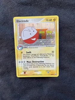 Pokemon Electrode 5/101 EX Hidden Legends *HOLO SWIRL* card NM - Image 1
