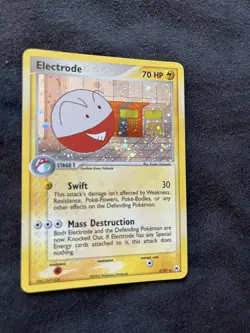 Pokemon Electrode 5/101 EX Hidden Legends *HOLO SWIRL* card NM - Image 2