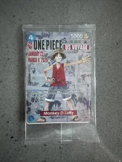 One Piece Monkey D. Luffy College Basketball US Voyage Promo Cards - Unopened - Image 1