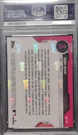 Topps Shohei Ohtani 2021 AL MVP Topps Now Card PSA 10 Gem Mint Authentic - Image 2