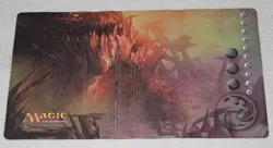 Magic the gathering Shadowmoor Playmat , Mountain 24" X 13.5" 2008 - Image 1