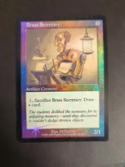 Brass Secretary Foil English Urza's Destiny MTG Magic LP - Image 1