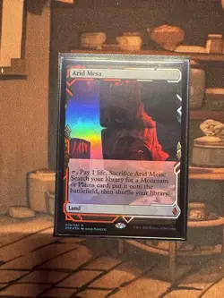 Magic MTG Zendikar Rising Expedition FOIL Arid Mesa NEAR MINT NM - Image 1