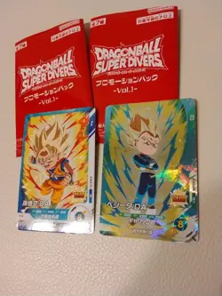 Dragon Ball Super Divers Goku DA Vegeta DA Parallel PR Trading Card - Image 1