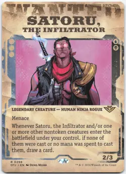 Satoru, the Infiltrator (Showcase) R Outlaws of Thunder Junction 298 NM - Image 1