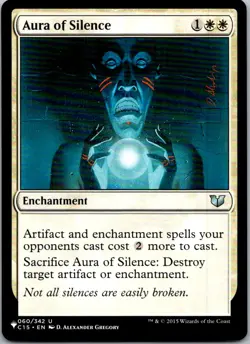 Aura of Silence U The List Reprints 60 NM Normal - Image 1