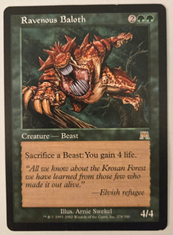 Ravenous Baloth - Onslaught MTG Magic the Gathering LP - Image 1