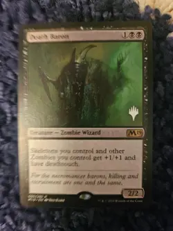 Death Baron M19 Promo Pack Stamped MTG - Image 1