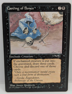MTG Casting of Bones (Hooded Figure) Alliances Regular LP - Image 1